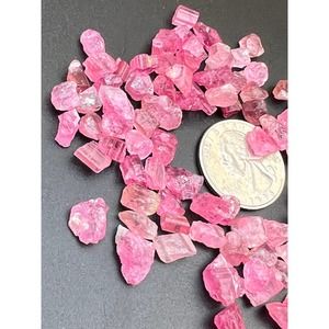 120Ct Pink Tourmaline Rough Loos gemstones Afghanistan mine Raw stone